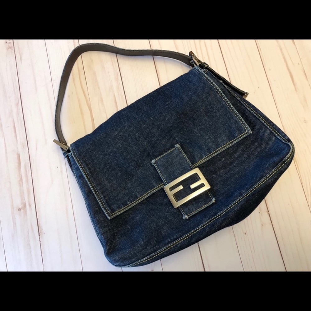 Fendi Vintage Denim Baggeute Bag